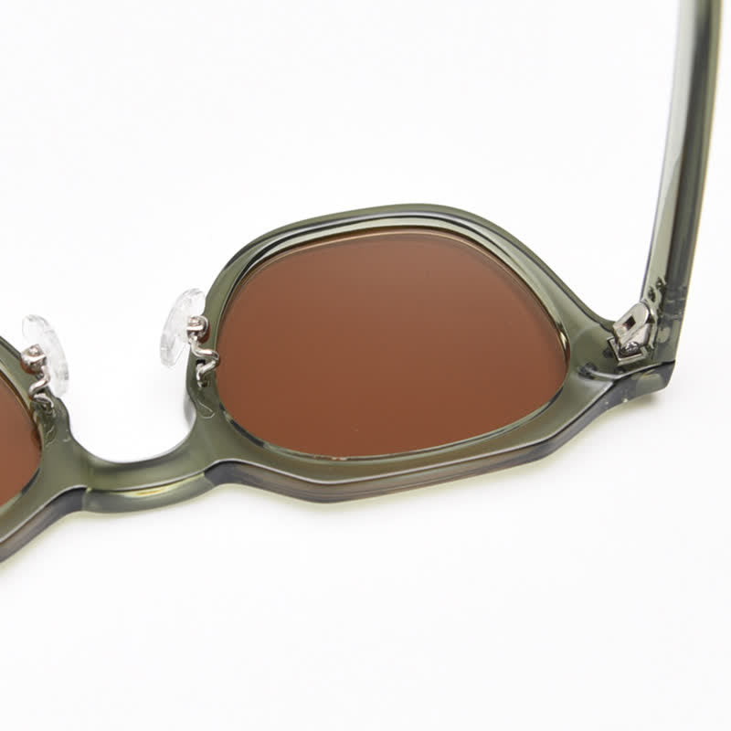 Spykay™ SG61000 Unisex Retro Geometric Frame Polarized Sunglasses