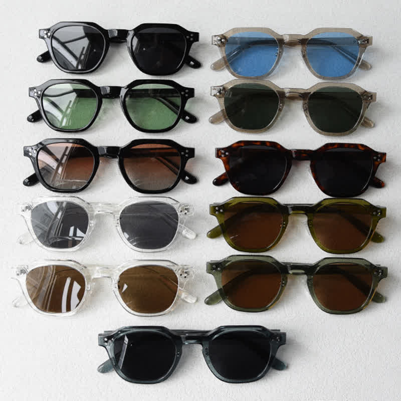 Spykay™ SG61000 Unisex Retro Geometric Frame Polarized Sunglasses