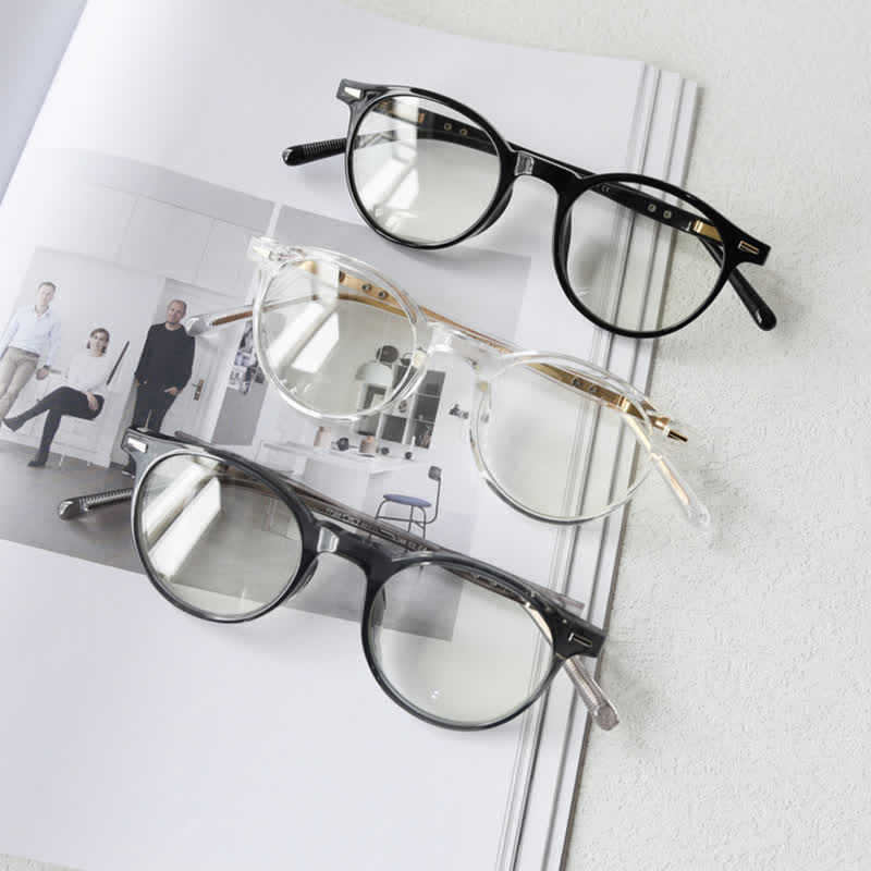Spykay™ EG26869 Simple Round Frame Anti-blue Light Classic Glasses