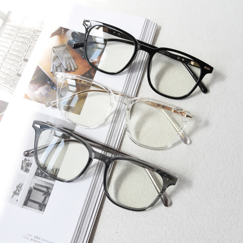 Spykay™ EG26868 Large Square Frame Anti-blue Light Retro Classic Glasses