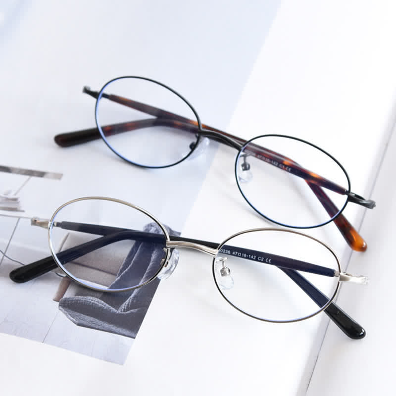 Spykay™ EG26867 Oval Frame Anti-blue Light Retro Classic Glasses
