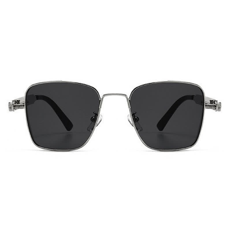 Spykay™ SG61005 Steampunk Square Frame Spring Temples Retro Sunglasses