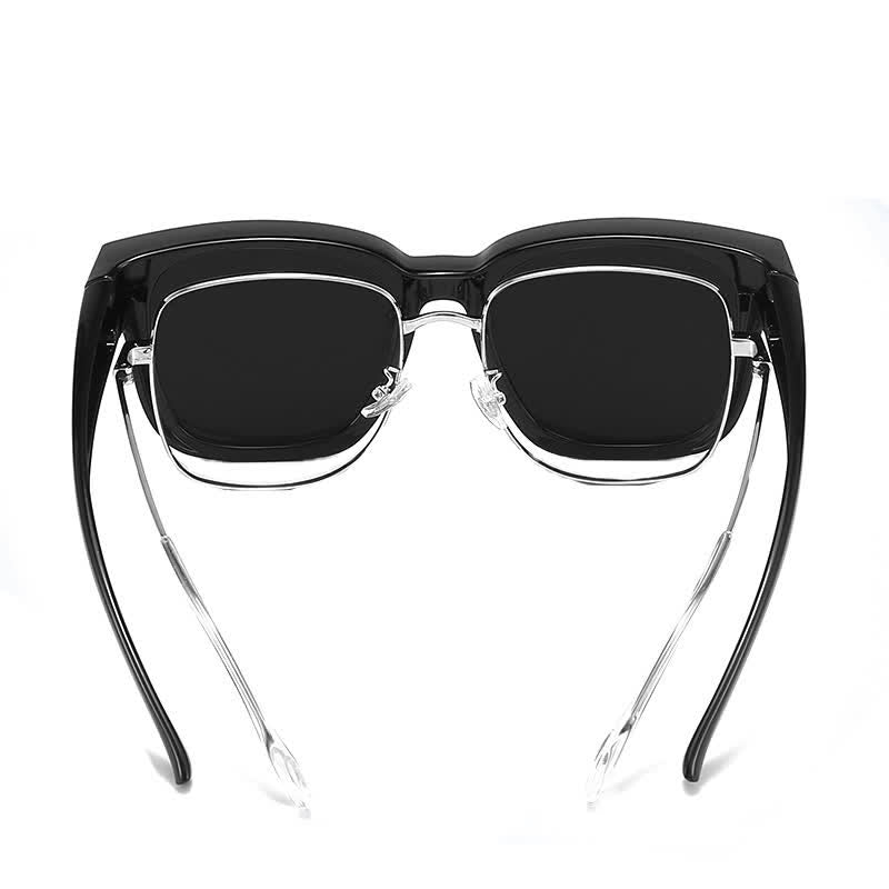 Spykay™ SG61006 Fit Over Glasses Square Frame Classic Polarized Sunglasses for Women Men