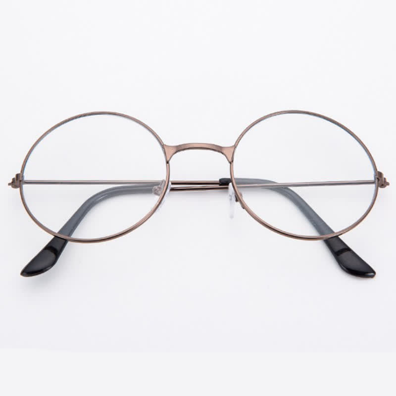 Spykay™ EG26874 Retro Round Frame Metal Anti-blue Light Glasses for Women Men