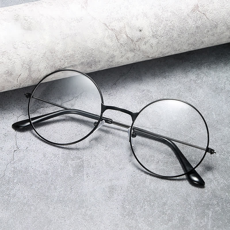 Spykay™ EG26874 Retro Round Frame Metal Anti-blue Light Glasses for Women Men