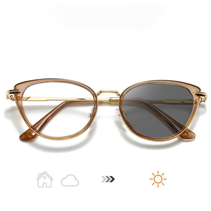 Spykay™ SG61009 Classic Simple Cat-Eye Anti-blue Light Photochromic Sunglasses