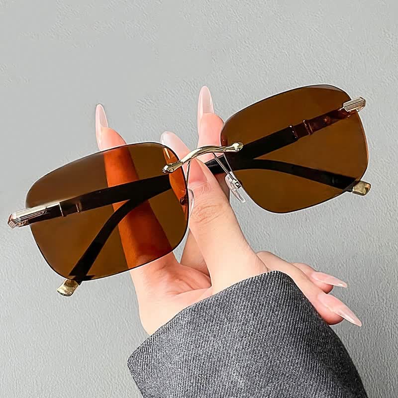 Spykay™ SG61004 Classic Square Frame Rimless Retro Sunglasses For Fishing
