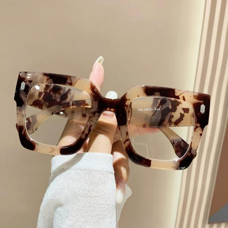 Spykay™ EG26878 Anti-blue Light Oversized Square Thick Frames Eyeglasses