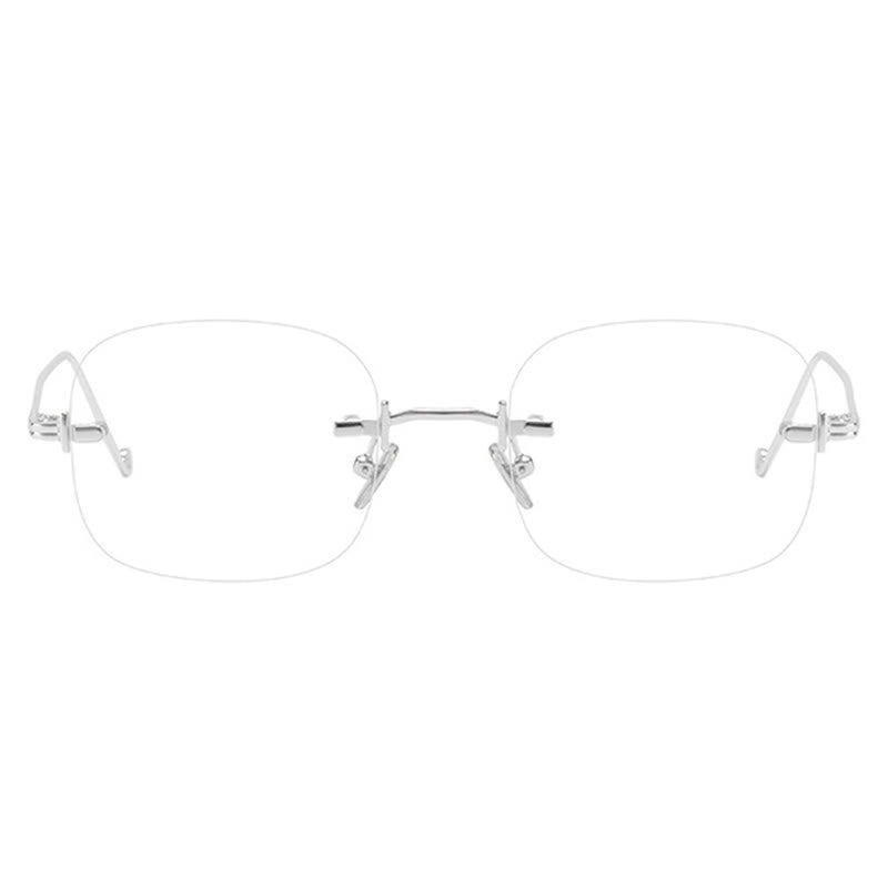 Spykay™ EG26888 Square Frame Anti-blue Light Retro Rimless Glasses