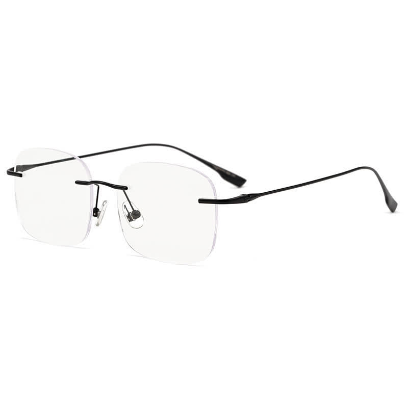 Spykay™ EG26894 Classic Square Titanium Frame Anti-blue Light Hipster Rimless Glasses