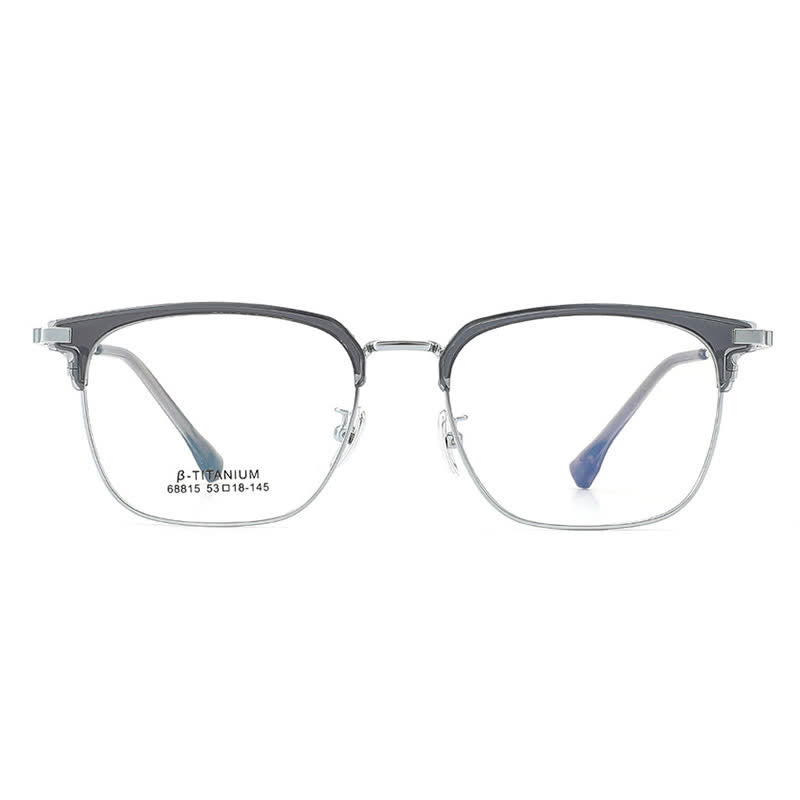 Spykay™ EG26899 Simple Anti-blue Light Square Frame Browline Glasses