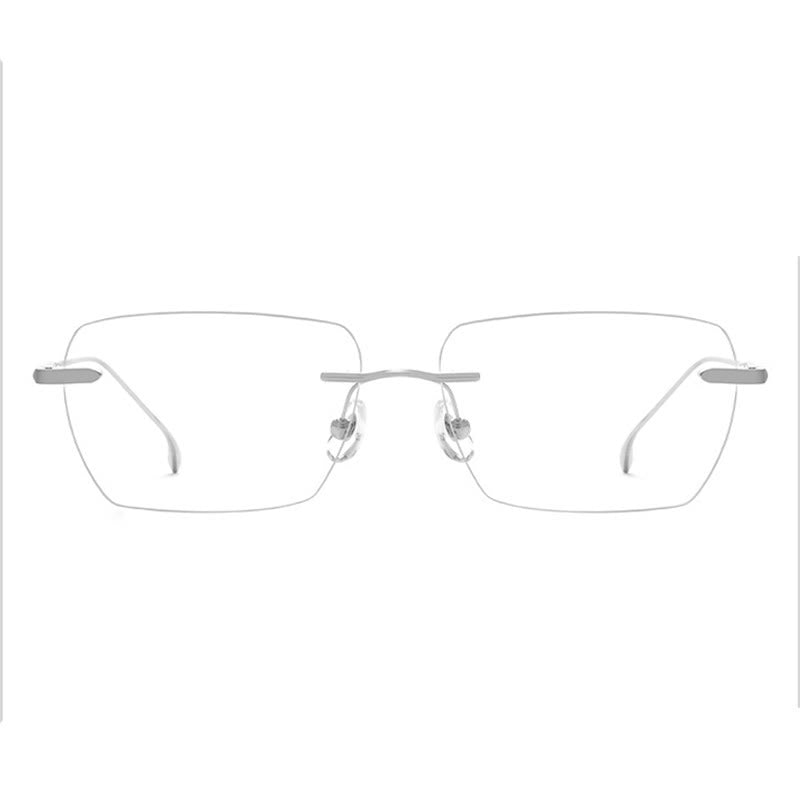 Spykay™ EG26902 Retro Rectangle Frame Anti-blue Light Hipster Rimless Glasses