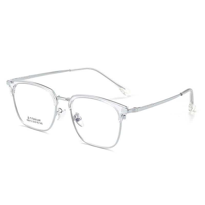 Spykay™ EG26899 Simple Anti-blue Light Square Frame Browline Glasses