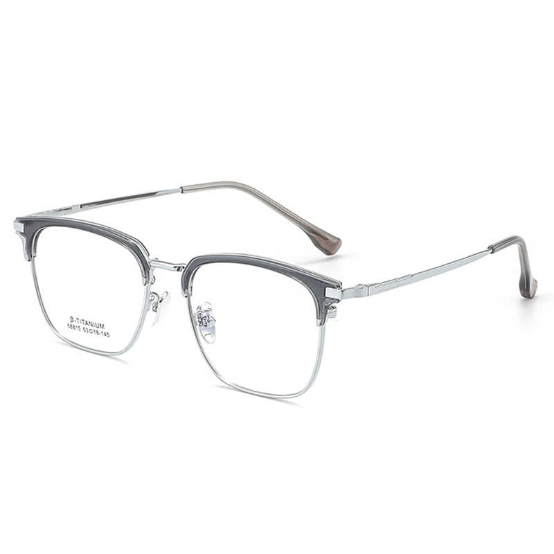 Spykay™ EG26899 Simple Anti-blue Light Square Frame Browline Glasses