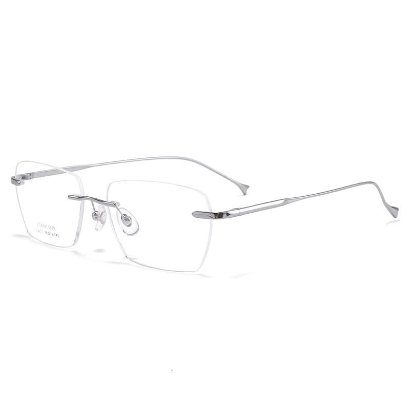 Spykay™ EG26902 Retro Rectangle Frame Anti-blue Light Hipster Rimless Glasses