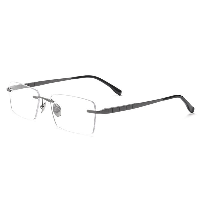 Spykay™ EG26903 Retro Simple Rectangle Frame Anti-blue Light Hipster Rimless Glasses