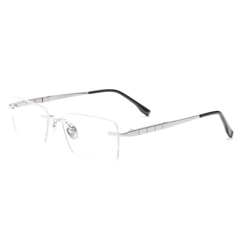 Spykay™ EG26903 Retro Simple Rectangle Frame Anti-blue Light Hipster Rimless Glasses