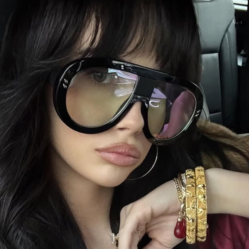 Spykay™ EG26907 Anti-blue Light Oversized Fashion Aviator Glasses