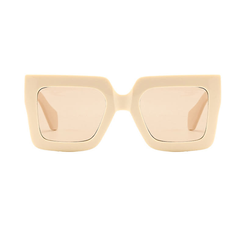 Spykay™ SG61012 Oversized Square Frame Fashion Thick Sunglasses