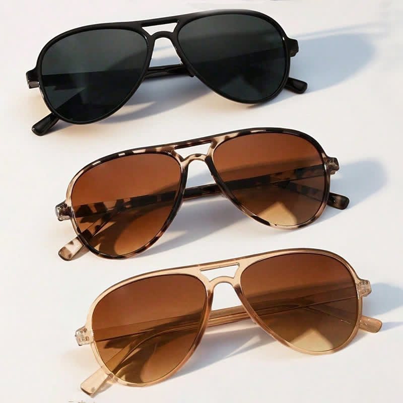 Spykay™ SG61020 Unsiex Double Bridges Retro Classic Aviator Sunglasses