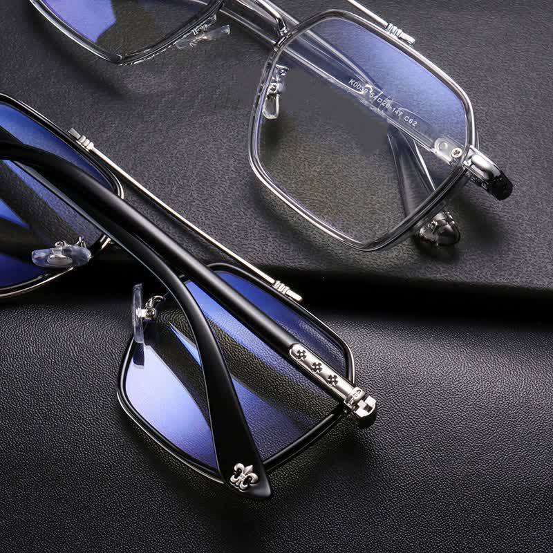 Spykay™ EG26920 Unsiex Square Frame Anti-blue Light Double Bridges Retro Glasses