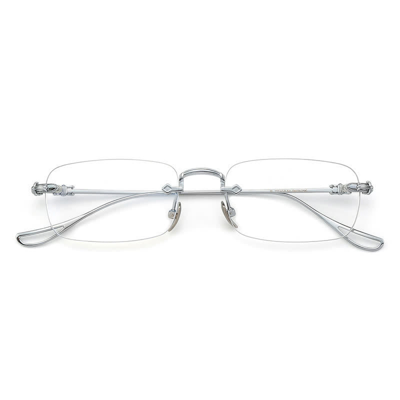 Spykay™ EG26923 Retro Gothic Cross Unisex Rimless Titanium Frame Anti-blue Light Glasses