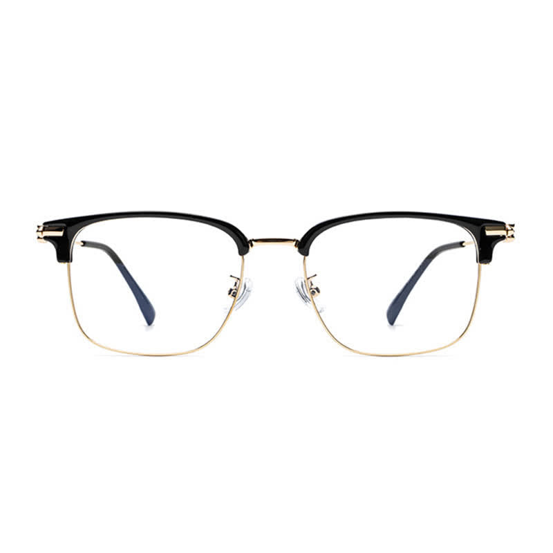 Spykay™ EG26924 Retro Gothic Cross Unisex Square Frame Anti-blue Light Browline Glasses