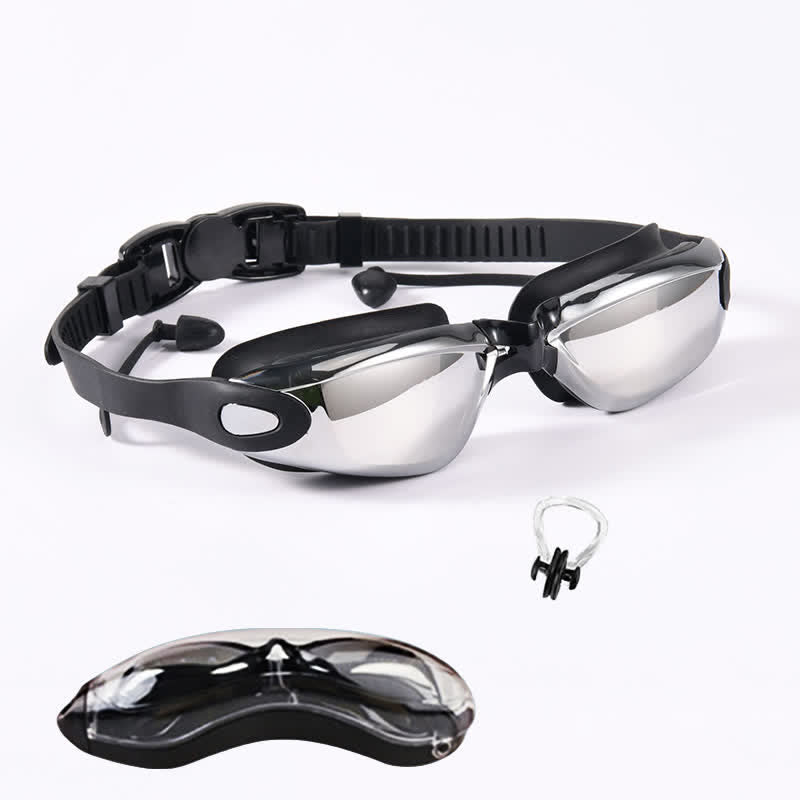 Spykay™ SG61021 Swimming Goggles No Leaking Full Protection Adult Men Women Youth with Earplugs,Nose clip and Case