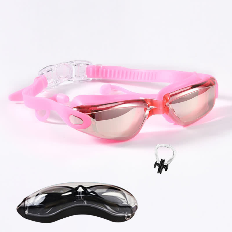Spykay™ SG61021 Swimming Goggles No Leaking Full Protection Adult Men Women Youth with Earplugs,Nose clip and Case