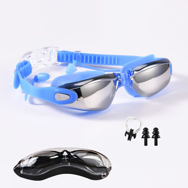 Spykay™ SG61021 Swimming Goggles No Leaking Full Protection Adult Men Women Youth with Earplugs,Nose clip and Case