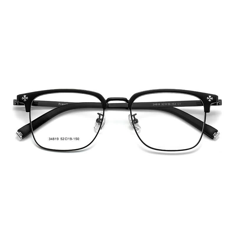 Spykay™ EG26925 Gothic Cross Unisex Square Frame Anti-blue Light Retro Browline Glasses