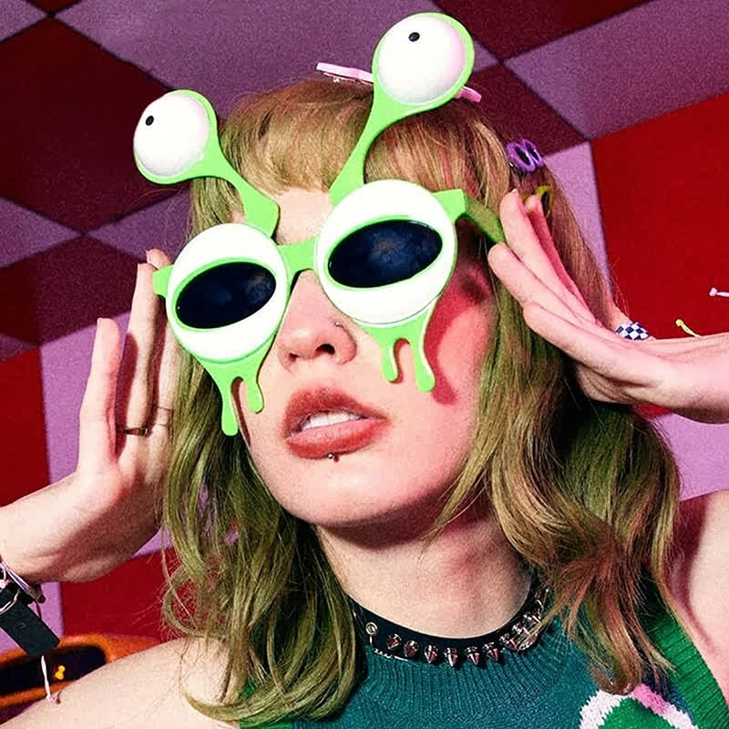 Spykay™ SG61029 Adults&Kids Funny Alien Slug Shaped Sunglasses Accessories for Halloween&Party