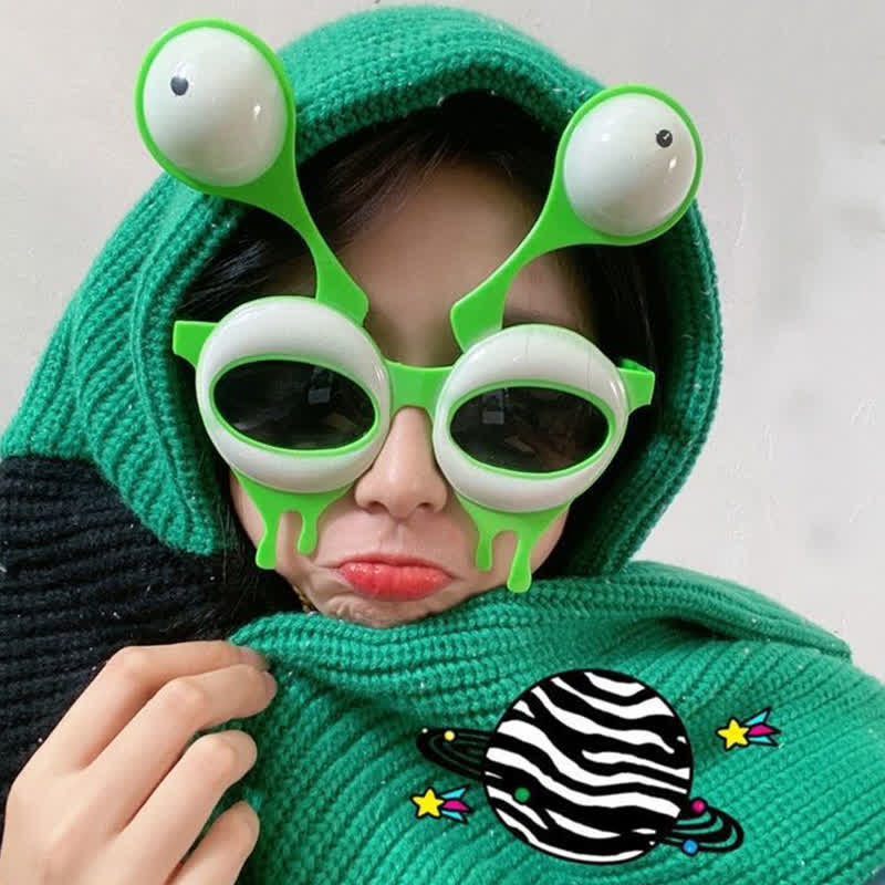 Spykay™ SG61029 Adults&Kids Funny Alien Slug Shaped Sunglasses Accessories for Halloween&Party