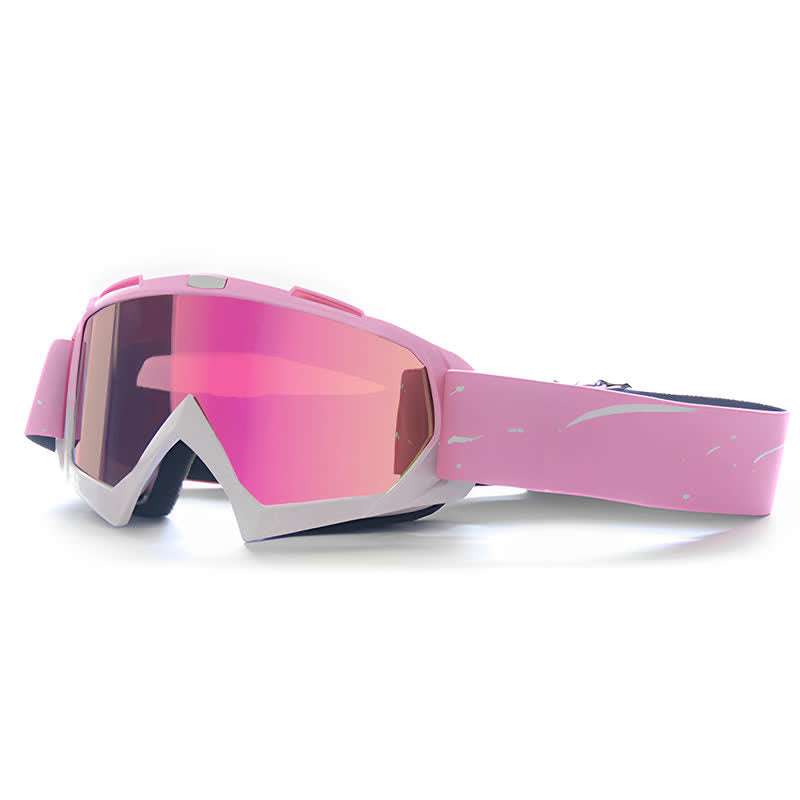 Spykay™ SG61025 Pink Over Glasses Windproof Ski Goggles Motorcycle Goggles for Men Women