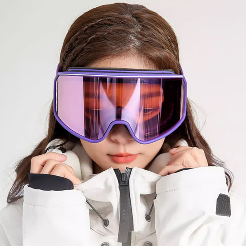 Spykay™ SG61042 Unisex Double Layer Anti-Fog Large Cylindrical Ski Goggles for Outdoor Activities