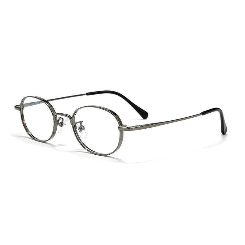 Spykay™ EG26933 Titanium Oval Frame Retro Anti-blue Light Glasses