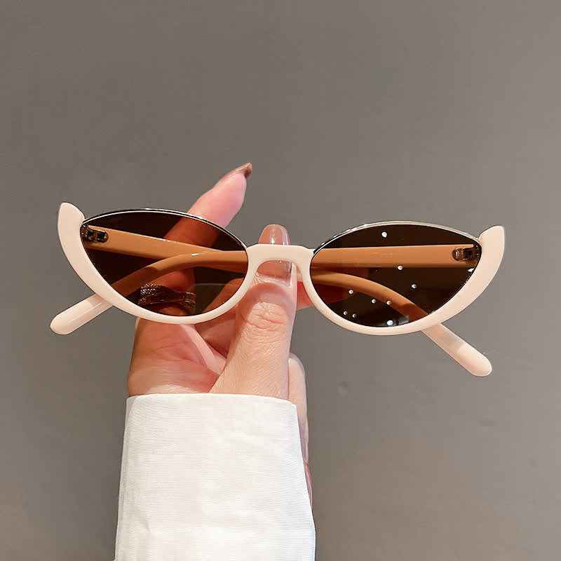 Spykay™ SG60716 Unisex Hipster Semi-Rimless Cat-Eye Sunglasses