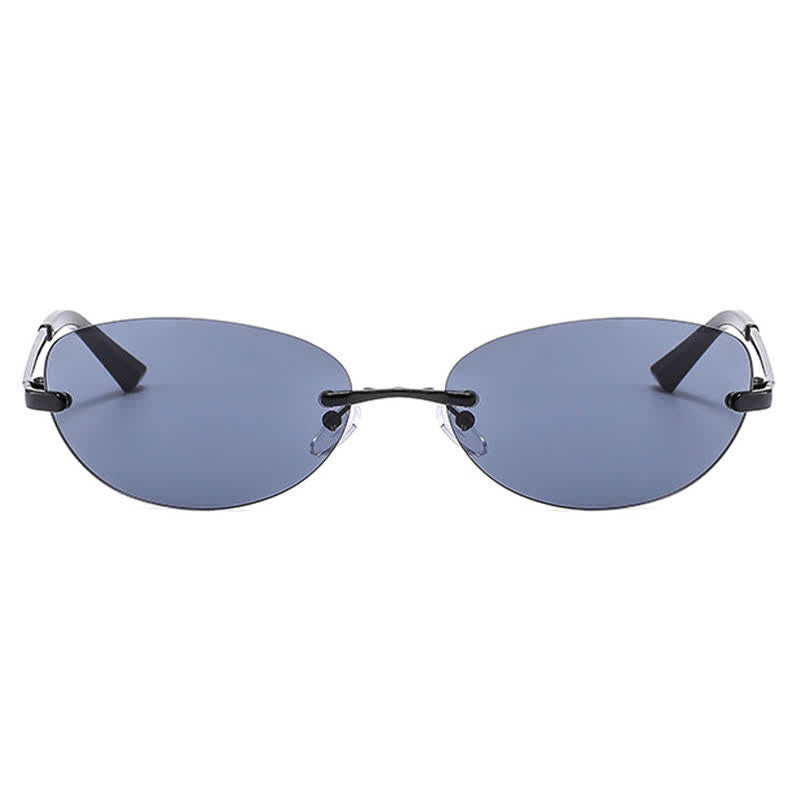 Spykay™ SG60667 Y2K Oval Frame Rimless Sunglasses