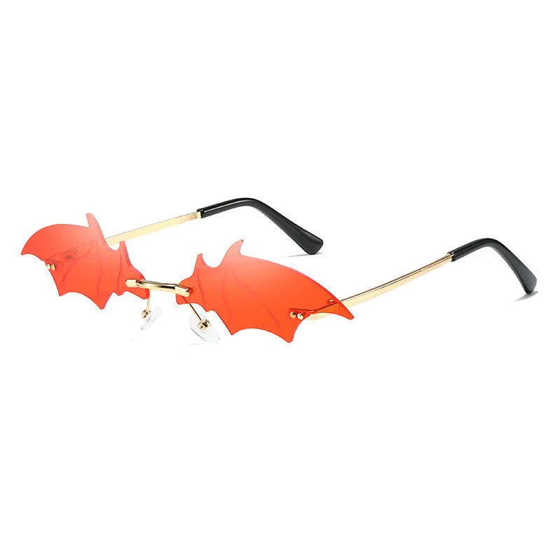Spykay™ SG60992 Halloween Rimless Devil Vampire Bat Wing Sunglasses for Women Men