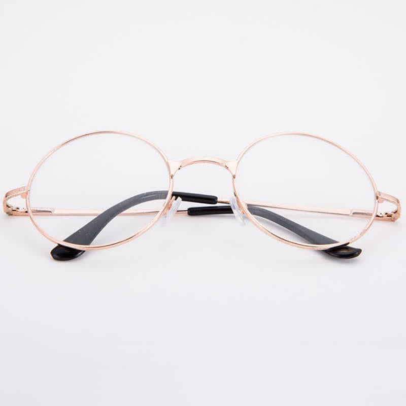 Spykay™ EG26874 Retro Round Frame Metal Anti-blue Light Glasses for Women Men