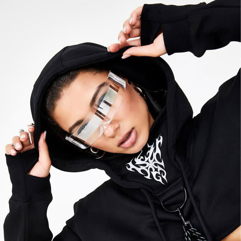 Spykay™ SG60721 Unisex Rectangle One-piece Frames Y2K Cyberpunk Sunglasses
