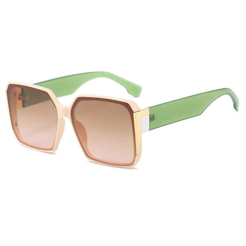 Spykay™ SG60836 Square Frame Oversized Rimless Sunglasses