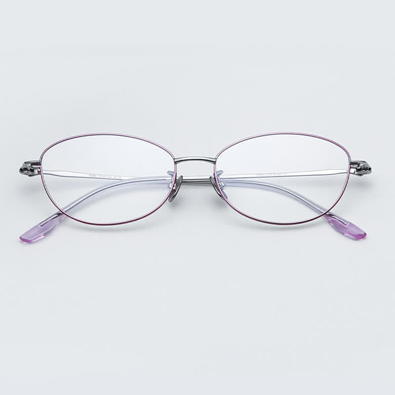 Spykay™ EG26856 Butterfly Titanium Lightweight Frame Anti-blue Light Simple Glasses