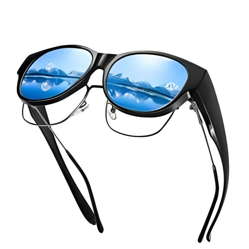 Spykay™ SG60901 Polarized Round Frame Driving Sunglasses Fit Over Glasses for Women Men