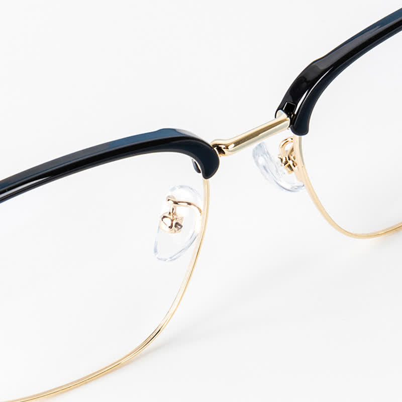 Spykay™ EG26924 Retro Gothic Cross Unisex Square Frame Anti-blue Light Browline Glasses