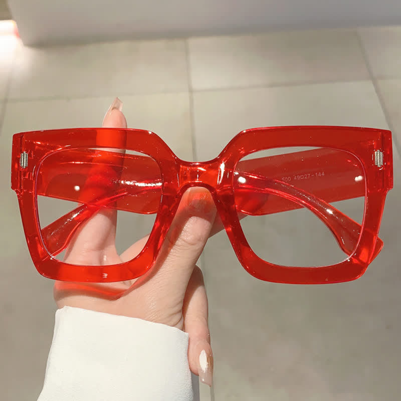 Spykay™ EG26878 Anti-blue Light Oversized Square Thick Frames Eyeglasses