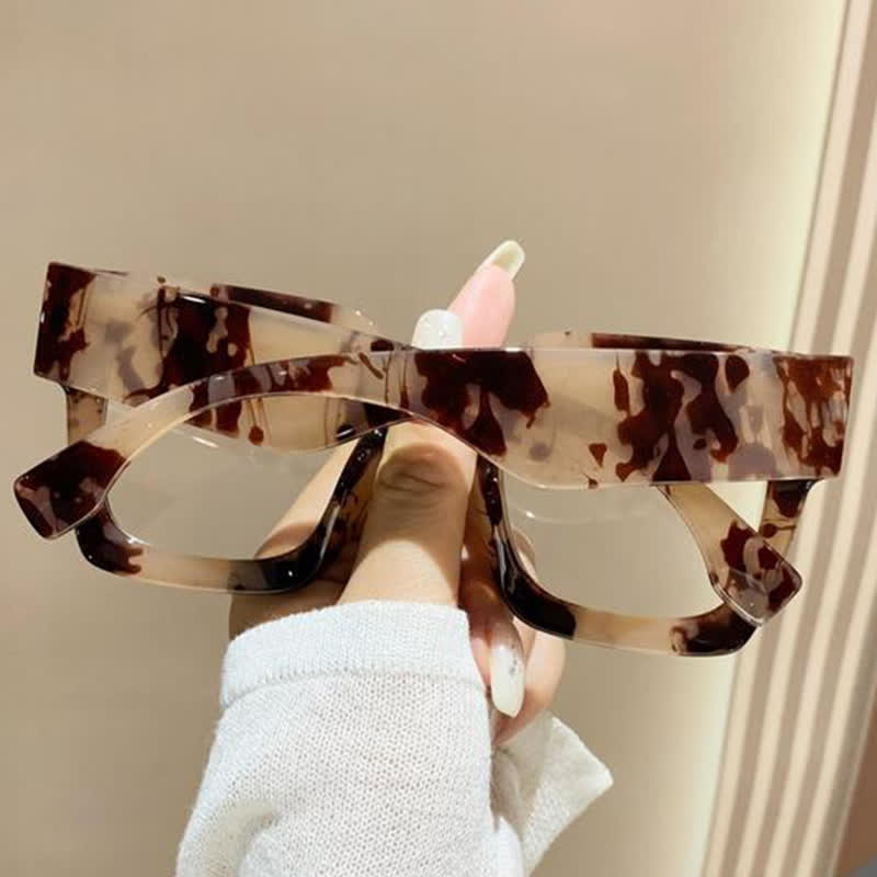 Spykay™ EG26878 Anti-blue Light Oversized Square Thick Frames Eyeglasses