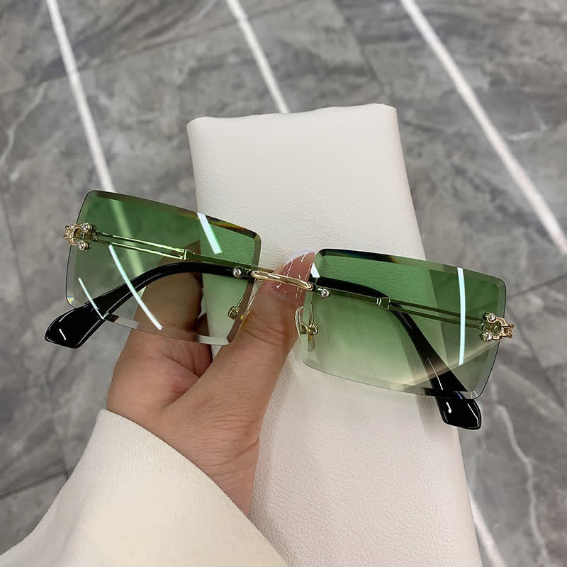Spykay™ SG60744 Rimless Rectangle Frame Fashion Sunglasses