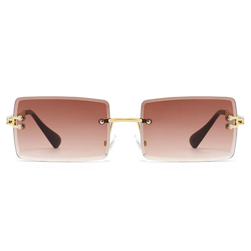 Spykay™ SG60744 Rimless Rectangle Frame Fashion Sunglasses