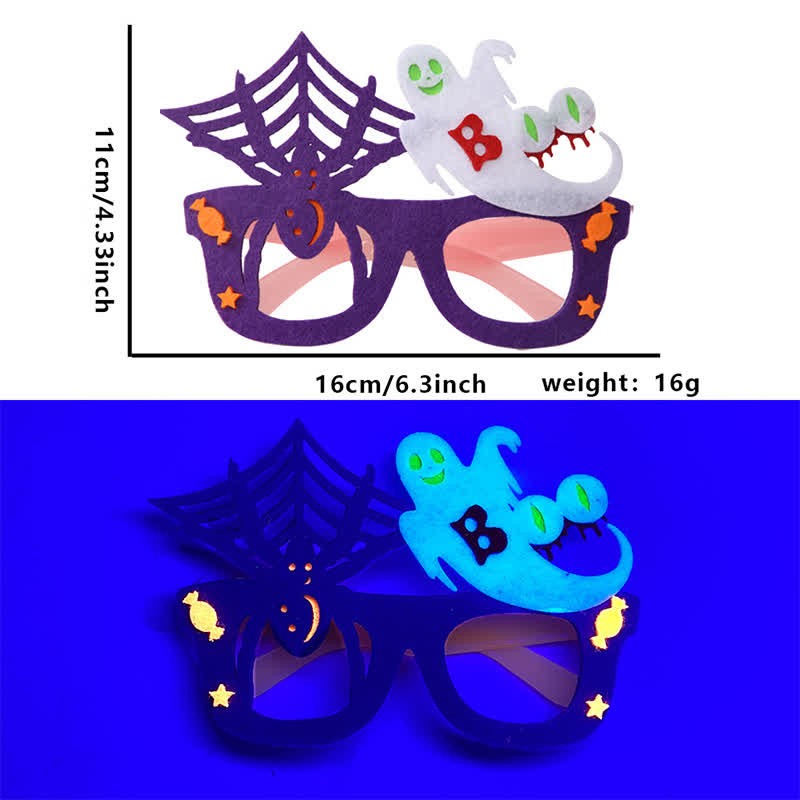 Spykay™ EG26831 Halloween Spider Ghost Pumpkin Fluorescent Glasses for Adults&Children